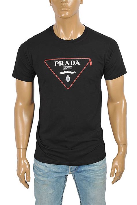 prada men's t shirt with pocket|Prada long sleeve t shirt.